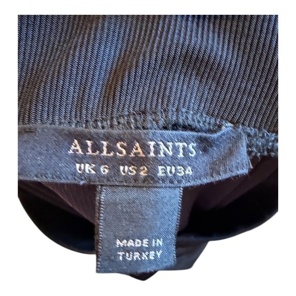 AllSaints Black High-Rise Leggings with stirrup - Picture 4 of 6